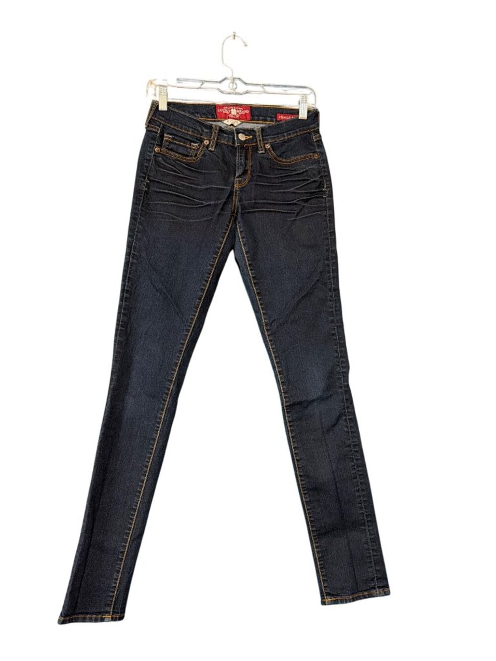 Lucky Brand Charlie Skinny Dark Wash Jeans Size 0 Long